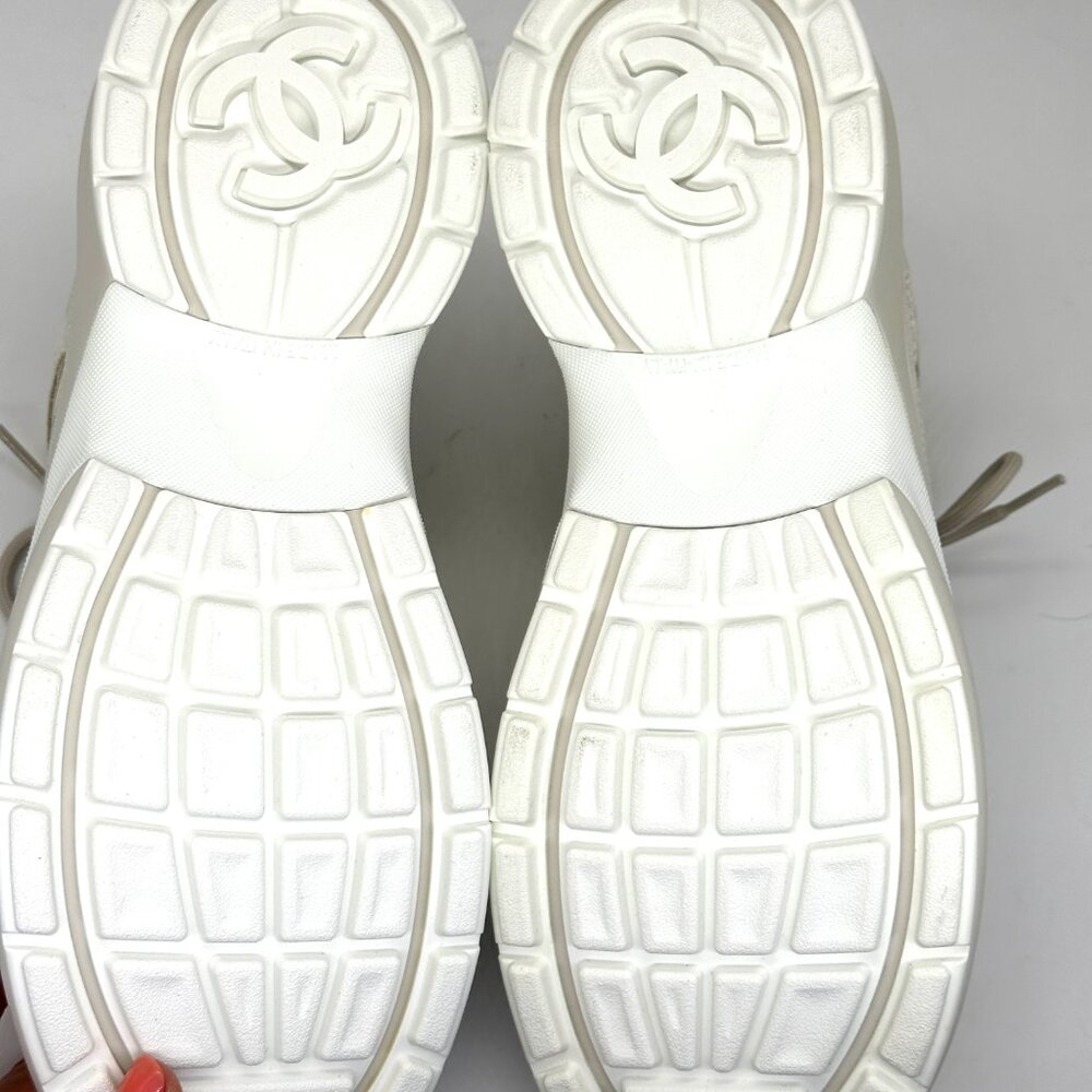 CHANEL 23S 2023 Suede Fabric Mesh CC Sport Sneakers Kicks Shoes Trainers - Picture 14 of 15